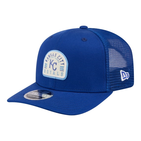 Men's New Era Royal Kansas City Royals Contest 9SEVENTY Adjustable Trucker Hat