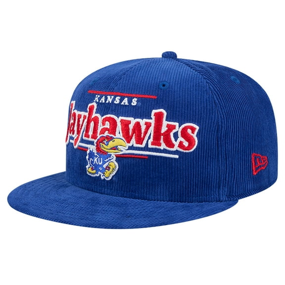 Men's New Era Royal Kansas Jayhawks Display 9FIFTY Snapback Hat