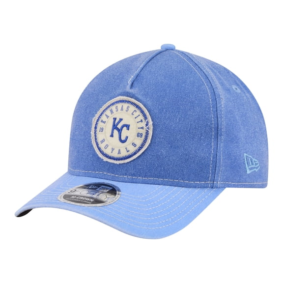 Men's New Era Royal/Light Blue Kansas City Royals Felt M-Crown 9FORTY Adjustable Hat