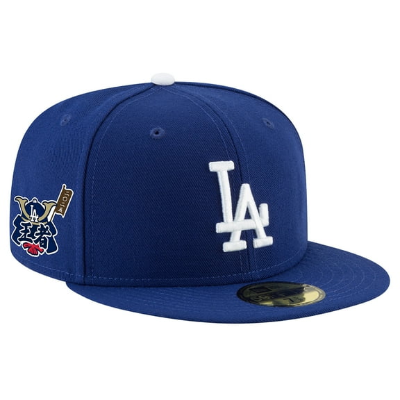 Men's New Era Royal Los Angeles Dodgers 2025 Champions Samurai Side Patch 59FIFTY Fitted Hat