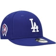 thumbnail image 1 of Men's New Era Royal Los Angeles Dodgers 9/11 Memorial Side Patch 59FIFTY Fitted Hat, 1 of 6