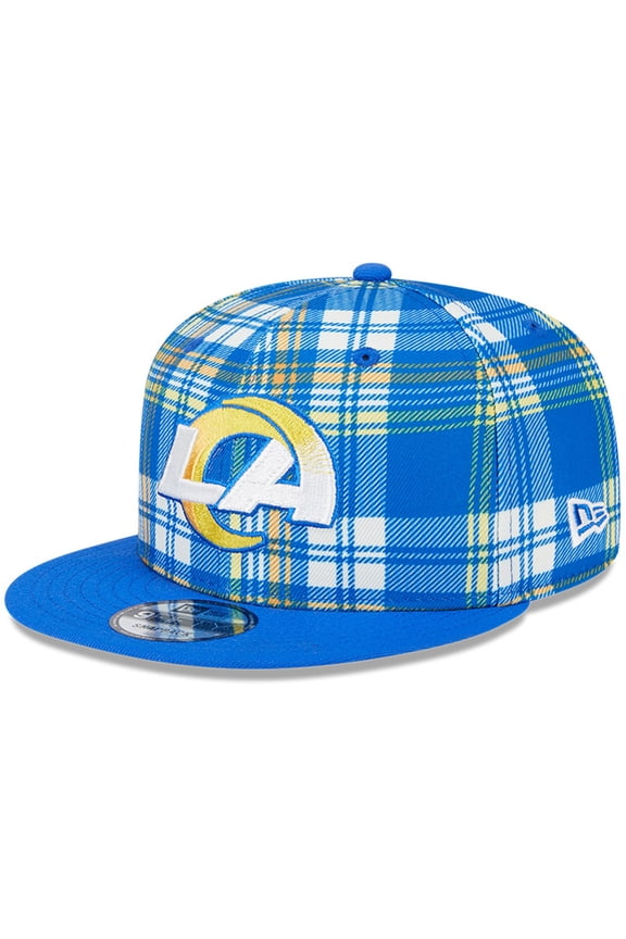 Men's New Era Royal Los Angeles Rams 2024 Sideline Statement 9FIFTY Snapback Hat