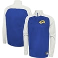 thumbnail image 1 of Men's New Era Royal Los Angeles Rams Combine Authentic O-Line Raglan Half-Zip Jacket, 1 of 3