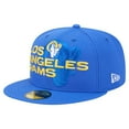 thumbnail image 1 of Men's New Era  Royal Los Angeles Rams Overlap Wordmark 59FIFTY Fitted Hat, 1 of 5