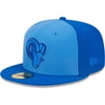 thumbnail image 1 of Men's New Era Royal Los Angeles Rams Tri-Tone 59FIFTY Fitted Hat, 1 of 6