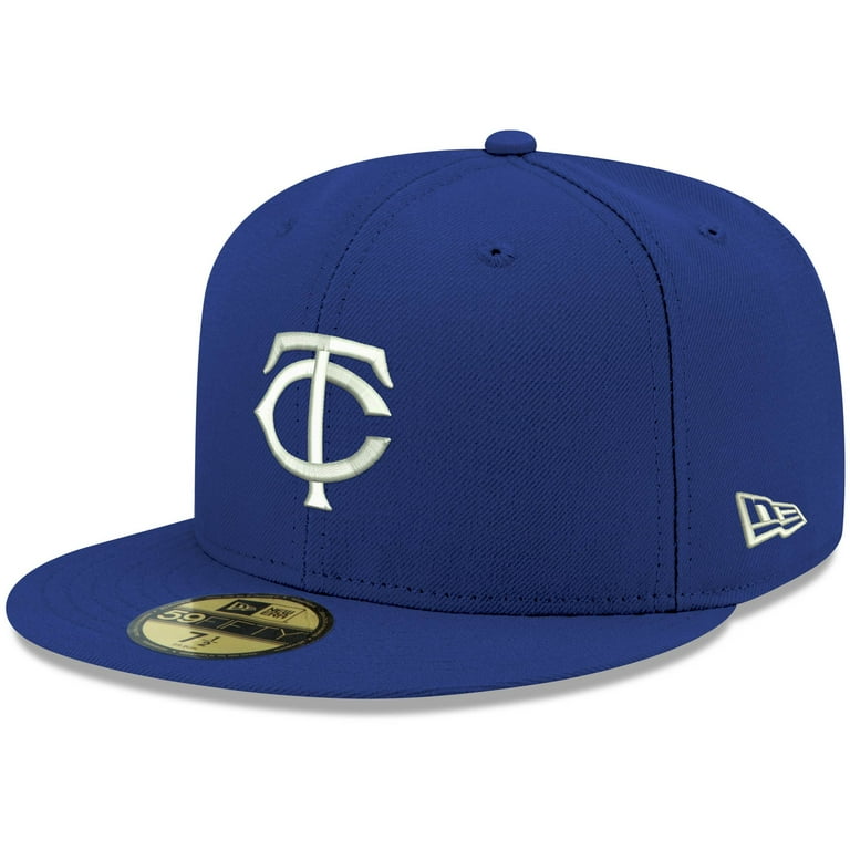 Men s New Era Royal Minnesota Twins White Logo 59FIFTY Fitted Hat