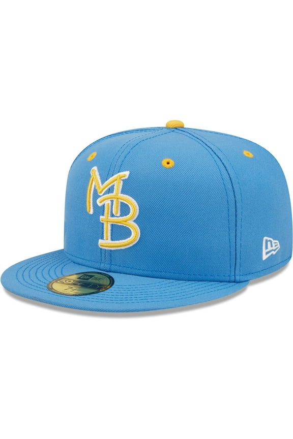 Men's New Era Royal Myrtle Beach Pelicans Authentic Collection Team Home 59FIFTY Fitted Hat