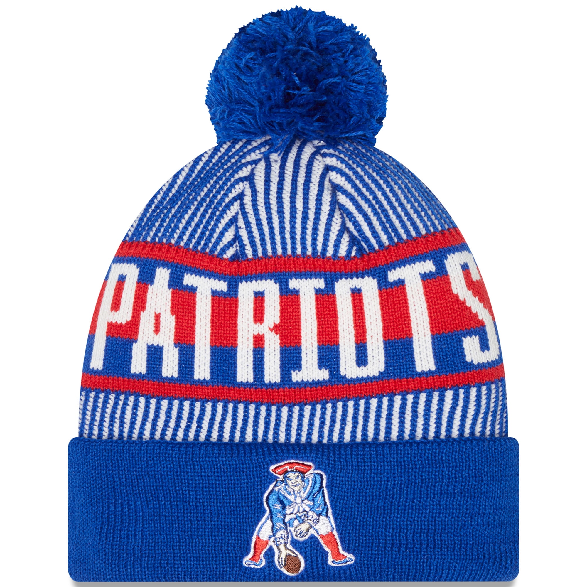 New England Patriots Striped Cuffed Knit Hat with Uruguay Ubuy