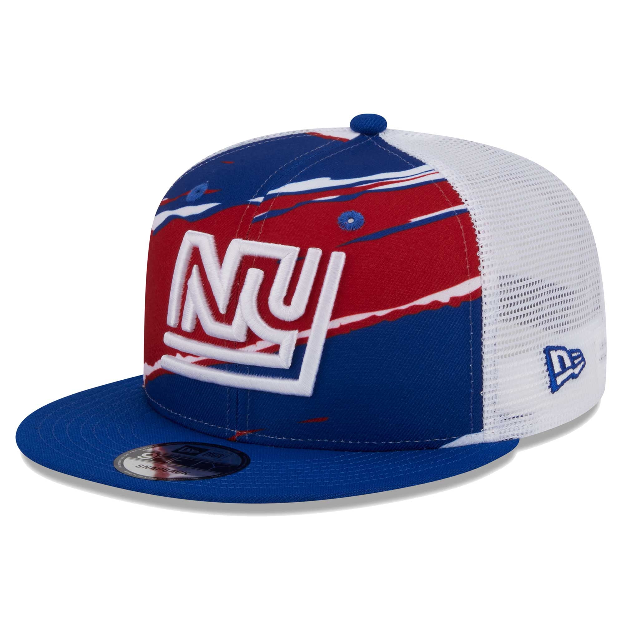 Men's New Era Royal New York Giants Historic Tear Trucker 9FIFTY Snapback Hat