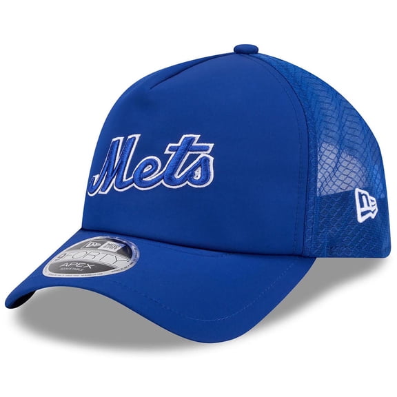 Men's New Era Royal New York Mets 2026 Batting Practice Alternate Apex 9FORTY Adjustable Hat