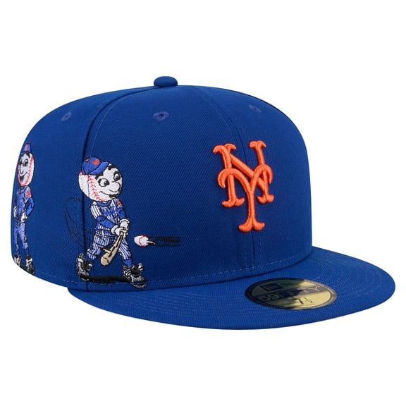 Men's New Era Royal New York Mets Run Mascot 59FIFTY Fitted Hat
