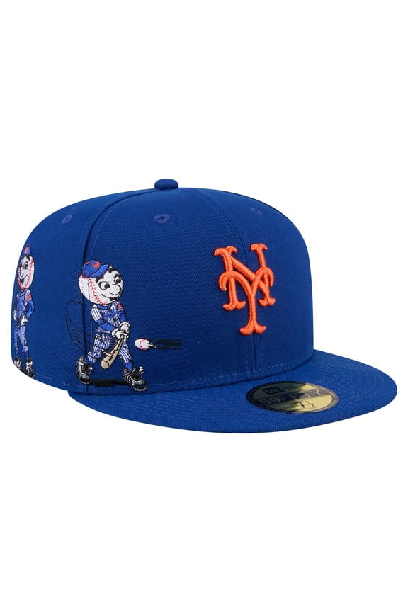 Men's New Era Royal New York Mets Run Mascot 59FIFTY Fitted Hat