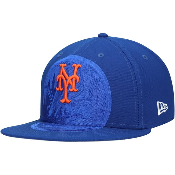 Men's New Era Royal New York Mets Shadow Logo 59FIFTY Fitted Hat