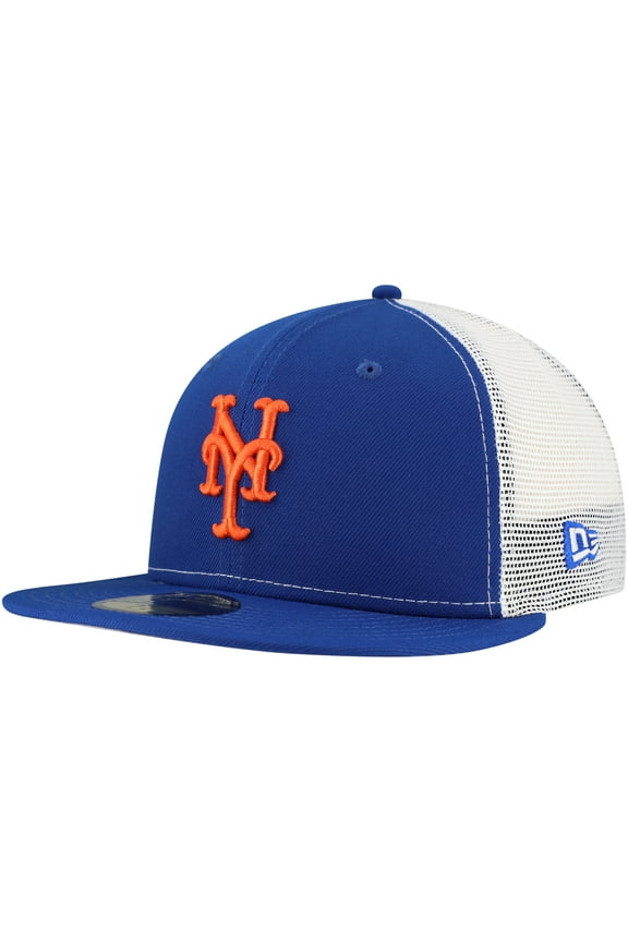 Men's New Era Royal New York Mets Team Color 59FIFTY Trucker Fitted Hat