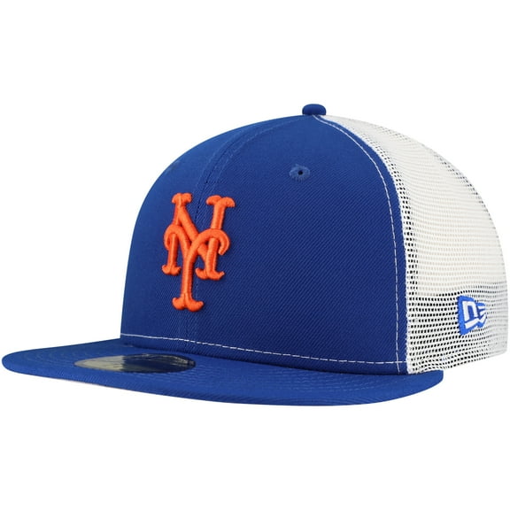 Men's New Era Royal New York Mets Team Color 59FIFTY Trucker Fitted Hat