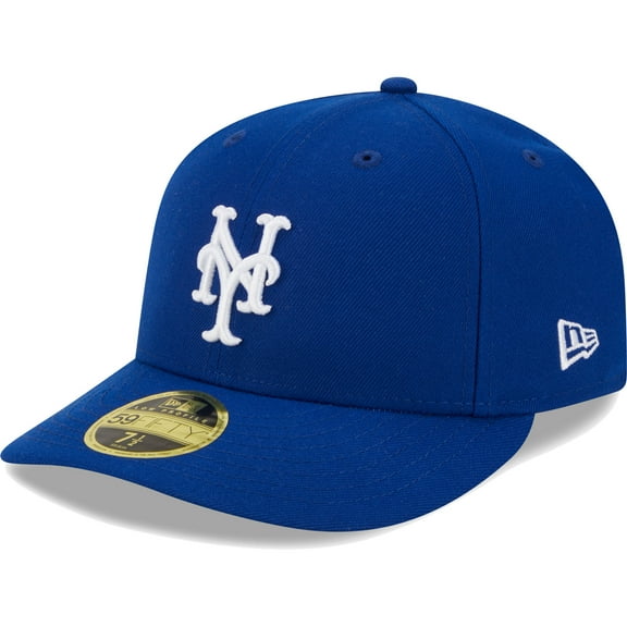 Men's New Era  Royal New York Mets White Logo-Low Profile 59FIFTY Fitted Hat
