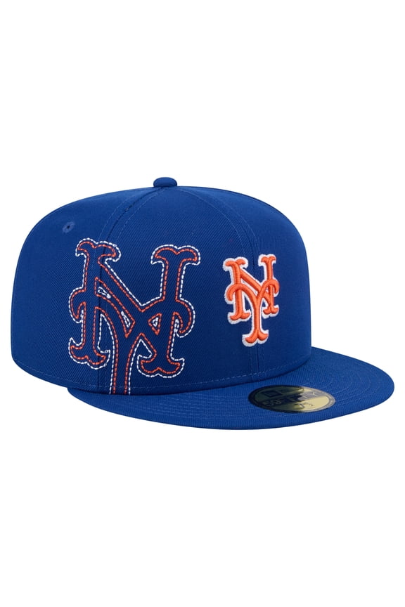 Men's New Era Royal New York Mets Yarn Stitch 59FIFTY Fitted Hat