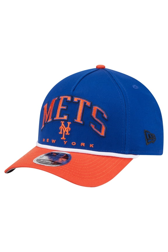 Men's New Era Royal/Orange New York Mets Arch 9FORTY A-Frame M-Crown Adjustable Hat