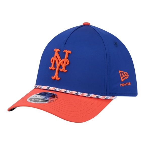 Men's New Era Royal/Orange New York Mets Rope M-Crown A-Frame 39THIRTY Flex Hat