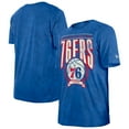 thumbnail image 1 of Men's New Era  Royal Philadelphia 76ers Throwback Vintage Boxy Mineral Wash T-Shirt, 1 of 3