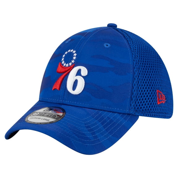 Men's-New Era Royal Philadelphia 76ers Subtle Camo 39THIRTY Flex Hat