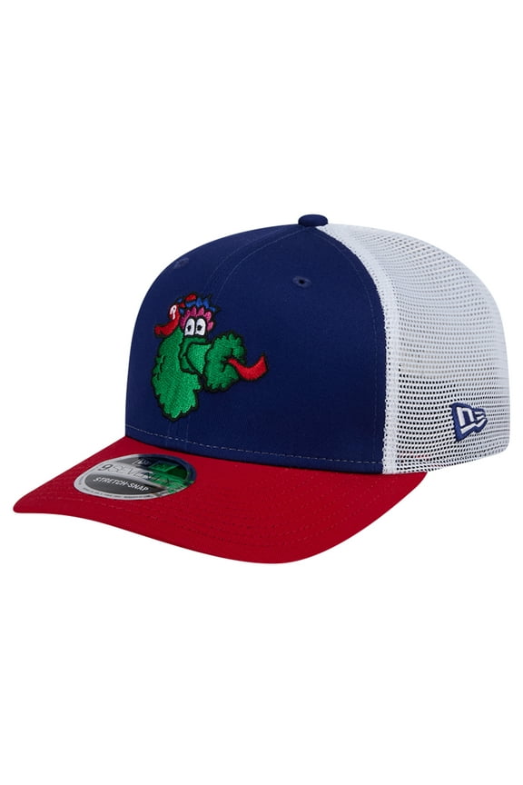 Men's New Era Royal Philadelphia Phillies Phanatic 9SEVENTY Trucker Snapback Hat