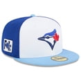 thumbnail image 1 of Men's New Era  White/Powder Blue Toronto Blue Jays 2025 Spring Training 59FIFTY Fitted Hat, 1 of 6