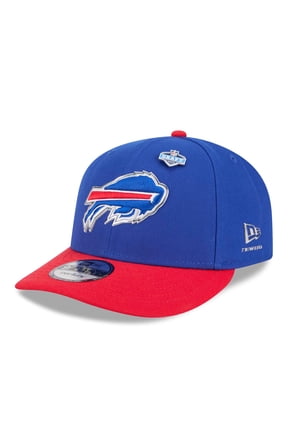 Men's New Era Royal/Red Buffalo Bills 2026 NFL Draft On Stage Pre-Curved 9FIFTY Snapback Hat