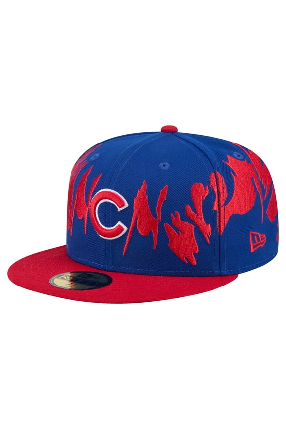 Men's New Era Royal/Red Chicago Cubs Retro Pattern 59FIFTY Fitted Hat