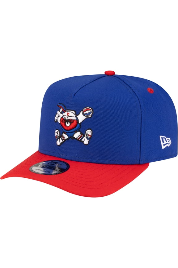 Men's New Era  Royal/Red Denver Nuggets 80s Throwback A-Frame 9FIFTY Snapback Hat