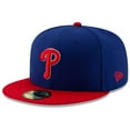 thumbnail image 1 of Men's New Era Royal/Red Philadelphia Phillies Alternate Authentic Collection On-Field 59FIFTY Fitted Hat, 1 of 5