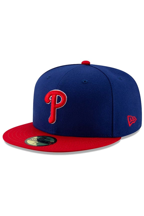 Men's New Era Royal/Red Philadelphia Phillies Alternate Authentic Collection On-Field 59FIFTY Fitted Hat