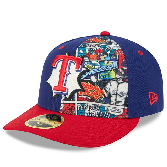 Men's New Era Royal/Red Texas Rangers 2025 MLB Diamond Hero Edition Low Profile 59FIFTY Fitted Hat