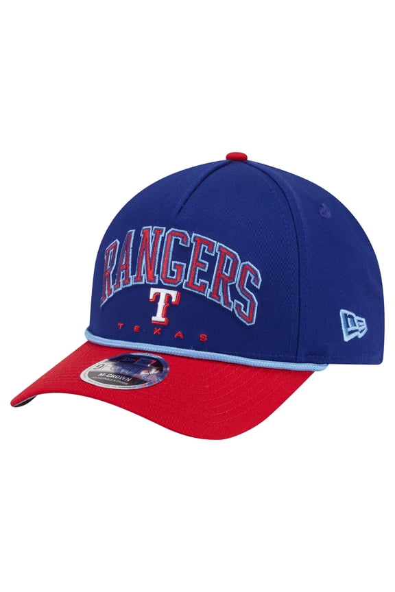 Men's New Era Royal/Red Texas Rangers Arch 9FORTY A-Frame M-Crown Adjustable Hat