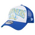 thumbnail image 1 of Men's New Era  Royal Seattle Mariners Distressed 9FORTY A-Frame Adjustable Trucker Hat, 1 of 6