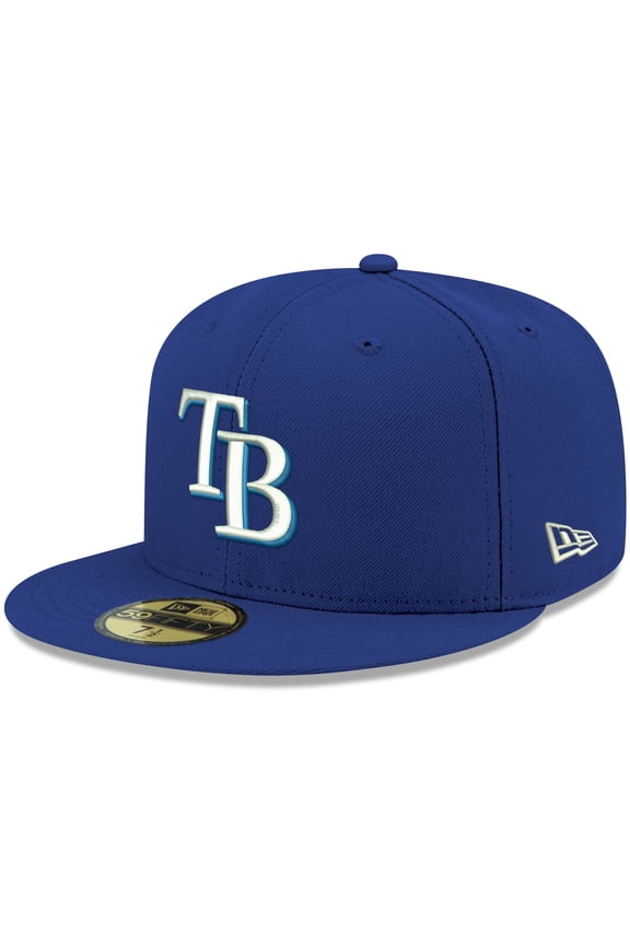 Men's New Era Royal Tampa Bay Rays White Logo 59FIFTY Fitted Hat