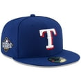 Men's New Era Royal Texas Rangers 2023 World Series Side Patch 59FIFTY