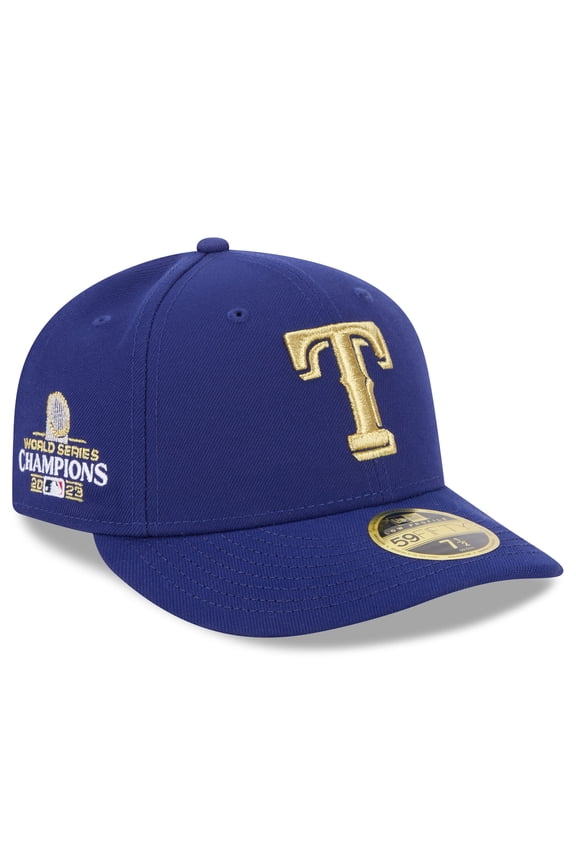 Men's New Era  Royal Texas Rangers 2024 Gold Collection Low Profile 59FIFTY Fitted Hat