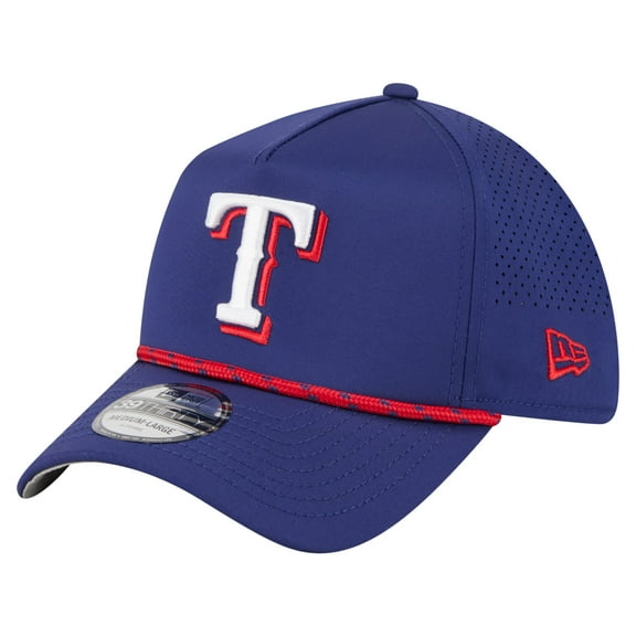 Men's New Era  Royal Texas Rangers 39THIRTY A-Frame Perforated Flex Hat
