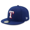 thumbnail image 1 of Men's New Era Royal Texas Rangers Game Authentic Collection On-Field 59FIFTY Fitted Hat, 1 of 5