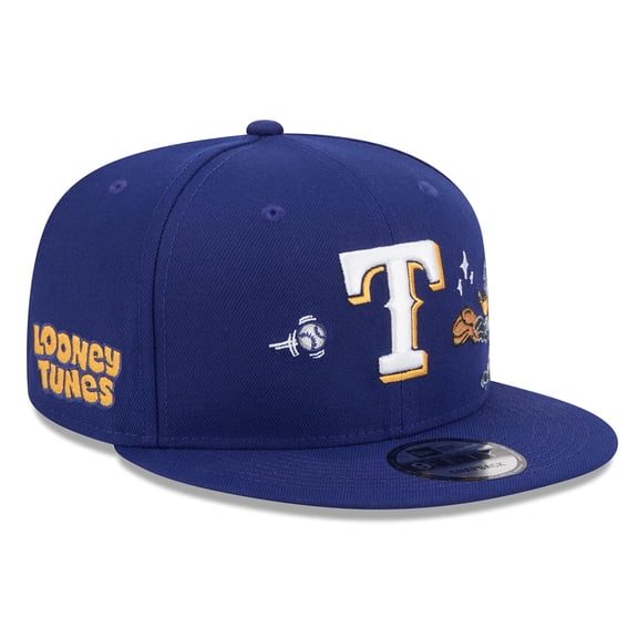 Men's New Era Royal Texas Rangers Looney Tunes Daffy Duck 9FIFTY Snapback Hat