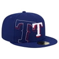 thumbnail image 1 of Men's New Era Royal Texas Rangers Yarn Stitch 59FIFTY Fitted Hat, 1 of 6