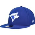 thumbnail image 1 of Men's New Era Royal Toronto Blue Jays White Logo 59FIFTY Fitted Hat, 1 of 6