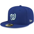 thumbnail image 1 of Men's New Era Royal Washington Nationals White Logo 59FIFTY Fitted Hat, 1 of 5