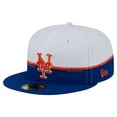 thumbnail image 1 of Men's New Era  Royal/White New York Mets Paint Stroke 59FIFTY-Fitted Hat, 1 of 5