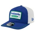 thumbnail image 1 of Men's New Era Royal/White Seattle Seahawks Patch 19TWENTY Adjustable Hat, 1 of 5