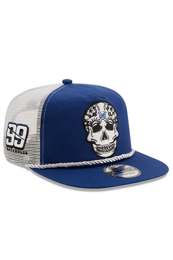 Men's New Era Royal/White TRACKHOUSE RACING Golfer Snapback Adjustable Hat