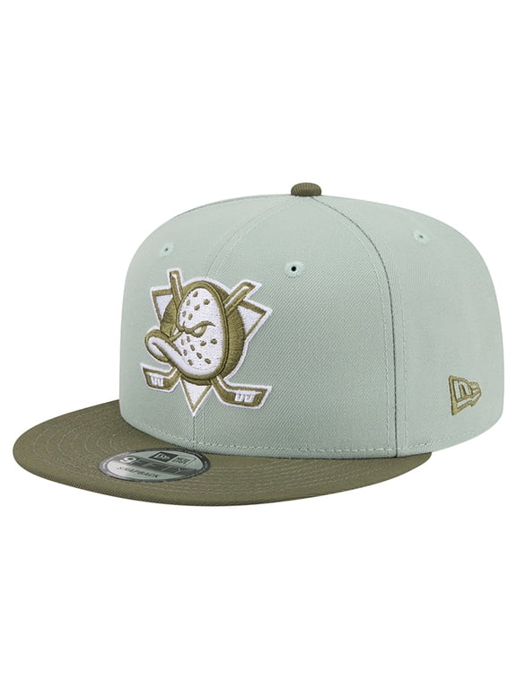 Men's New Era Sage Green/Olive Anaheim Ducks Color Pack 9FIFTY Snapback Hat