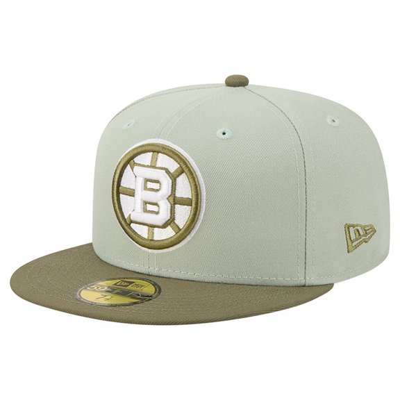 Men's New Era Sage Green/Olive Boston Bruins Color Pack 59FIFTY Fitted Hat