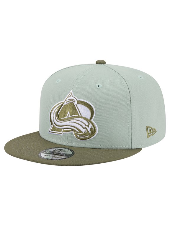Men's New Era Sage Green/Olive Colorado Avalanche Color Pack 9FIFTY Snapback Hat